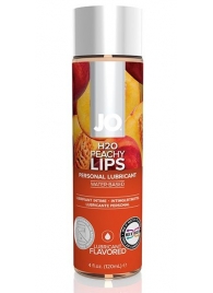 Лубрикант на водной основе с ароматом персика JO Flavored Peachy Lips - 120 мл. - System JO - купить с доставкой в Элисте