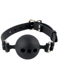 Силиконовый кляп-шар с отверстиями для дыхания Silicone Breathable Ball Gag Small - Pipedream - купить с доставкой в Элисте