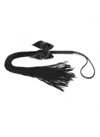 Чёрная плётка Lilly Whip Bijoux - Bijoux Indiscrets - купить с доставкой в Элисте