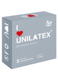 Презервативы с точками Unilatex Dotted - 3 шт. - Unilatex - купить с доставкой в Элисте