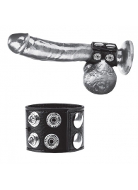 Ремень на член и мошонку 1.5  Cock Ring With Ball Strap - BlueLine - купить с доставкой в Элисте