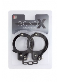 Чёрные наручники из листового металла BONDX METAL CUFFS BLACK - Dream Toys - купить с доставкой в Элисте