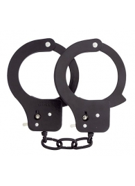 Чёрные наручники из листового металла BONDX METAL CUFFS BLACK - Dream Toys - купить с доставкой в Элисте