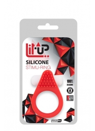 Красное эрекционное кольцо LIT-UP SILICONE STIMU RING 1 RED - Dream Toys - в Элисте купить с доставкой