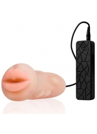 Мастурбатор-ротик с вибрацией REALSTUFF VIBRATING MASTURBATOR MOUTH - Dream Toys - в Элисте купить с доставкой