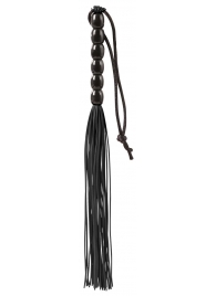 Чёрная мини-плеть из резины Rubber Mini Whip - 22 см. - Blush Novelties - купить с доставкой в Элисте