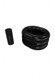 Чёрное эрекционное виброкольцо Stretch - Bathmate - в Элисте купить с доставкой