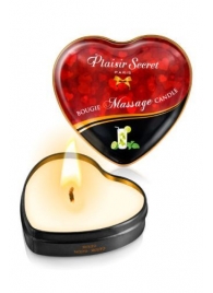 Массажная свеча с ароматом мохито Bougie Massage Candle - 35 мл. - Plaisir Secret - купить с доставкой в Элисте