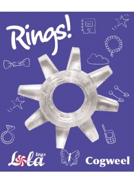 Прозрачное эрекционное кольцо Rings Cogweel - Lola Games - в Элисте купить с доставкой