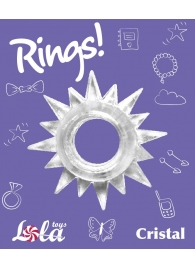 Прозрачное эрекционное кольцо Rings Cristal - Lola Games - в Элисте купить с доставкой