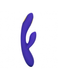 Фиолетовый вибратор с функцией электростимуляции Intimate E-Stimulator Dual Wand - 21,5 см. - California Exotic Novelties - купить с доставкой в Элисте