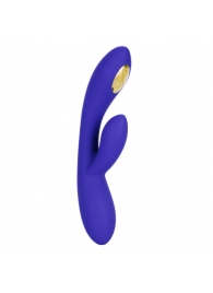 Фиолетовый вибратор с функцией электростимуляции Intimate E-Stimulator Dual Wand - 21,5 см. - California Exotic Novelties - купить с доставкой в Элисте