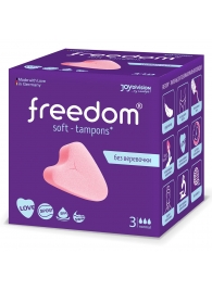 Женские гигиенические тампоны без веревочки FREEDOM normal - 3 шт. - Freedom - купить с доставкой в Элисте