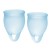 Набор голубых менструальных чаш Feel confident Menstrual Cup - Satisfyer - купить с доставкой в Элисте