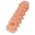 Телесная закрытая насадка с шариками Cock Sleeve Size L - 17,6 см. - KOKOS - в Элисте купить с доставкой