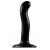 Черный фаллоимитатор-насадка Strap-On-Me P G spot Dildo size S - 16,4 см. - Strap-on-me - купить с доставкой в Элисте