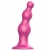 Розовая насадка Strap-On-Me Dildo Plug Beads size S - Strap-on-me - купить с доставкой в Элисте