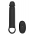 Черная насадка-удлинитель с вибрацией Vibrating Extender With Remote - Dream Toys - в Элисте купить с доставкой
