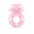 Розовое эрекционное виброкольцо в форме мишки - 1137 - в Элисте купить с доставкой