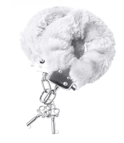 Наручники с белой меховой опушкой - ToyFa - купить с доставкой в Элисте