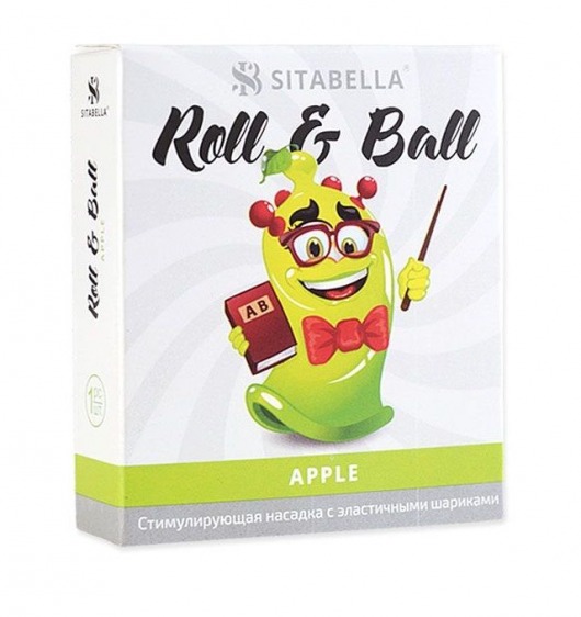 Стимулирующий презерватив-насадка Roll   Ball Apple - Sitabella - купить с доставкой в Элисте