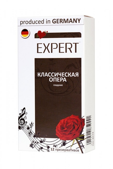 Гладкие презервативы Expert  Классическая опера  - 12 шт. - Expert - купить с доставкой в Элисте