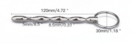 Металлический уретральный плаг с кольцом - Notabu - купить с доставкой в Элисте