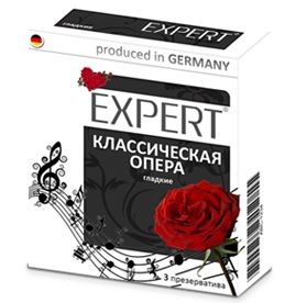 Гладкие презервативы Expert  Классическая опера  - 3 шт. - Expert - купить с доставкой в Элисте