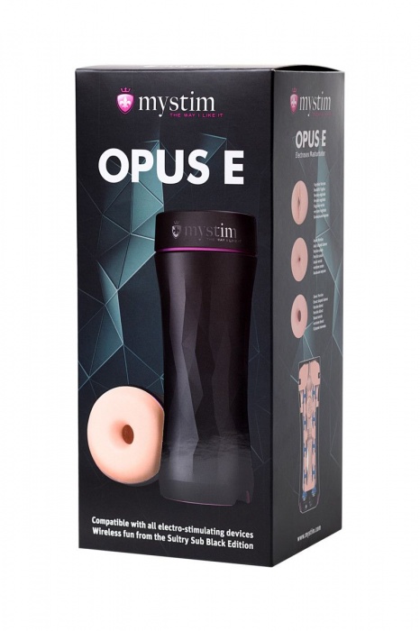 Мастурбатор-анус Opus E Donut с возможностью подключения электростимуляции - MyStim - купить с доставкой в Элисте