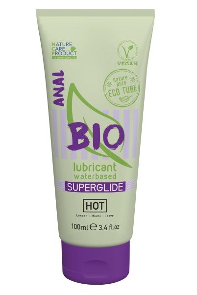 Интимный увлажняющий анальный гель BIO SuperGlide - 100 мл. - HOT - купить с доставкой в Элисте