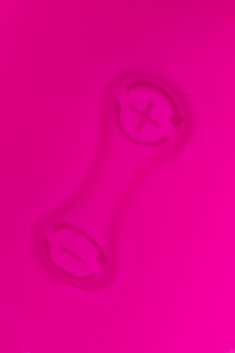 Розовый силиконовый вибратор с клиторальным стимулятором LIA - 19 см. - ToyFa