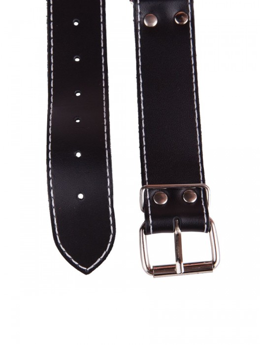 Кожаные ременные наручники - Sitabella - купить с доставкой в Элисте