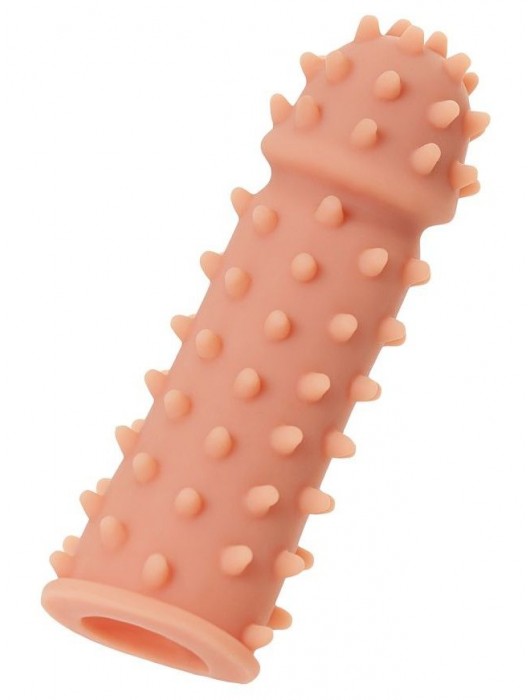 Телесная реалистичная насадка KOKOS Extreme Sleeve 03 с дополнительной стимуляцией - 12,7 см. - KOKOS - в Элисте купить с доставкой