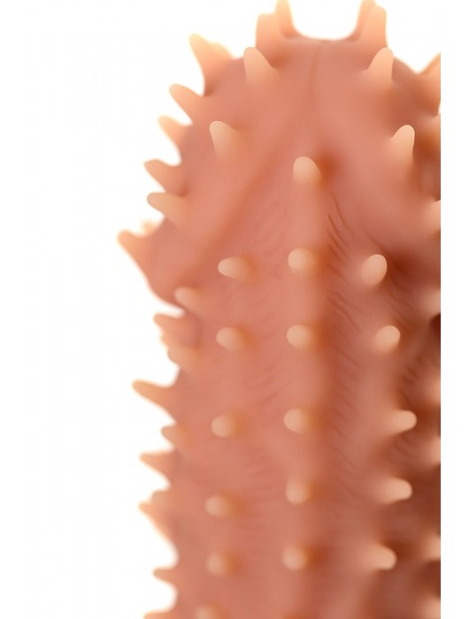 Телесная реалистичная насадка KOKOS Extreme Sleeve 07 с дополнительной стимуляцией - 12,7 см. - KOKOS - в Элисте купить с доставкой