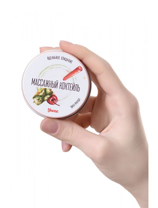 Массажная свеча «Массажный коктейль» с ароматом пина колады - 30 мл. - ToyFa - купить с доставкой в Элисте