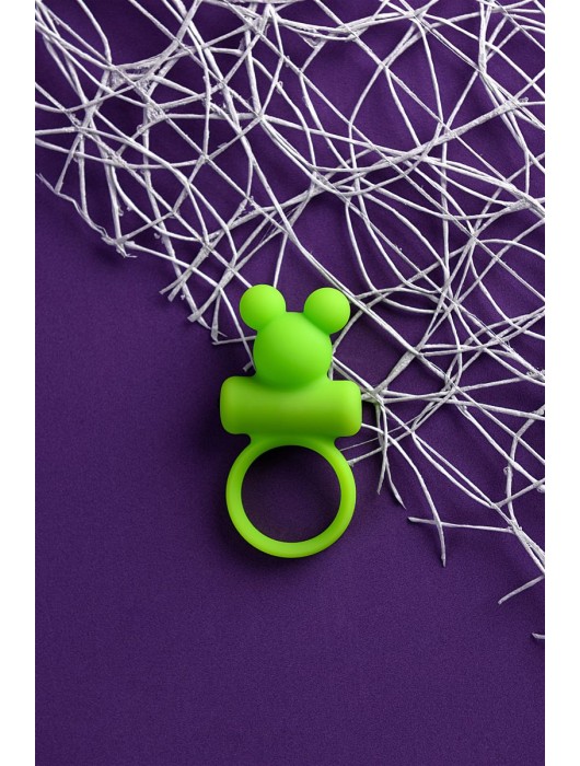 Зеленое виброкольцо на пенис A-Toys - A-toys - в Элисте купить с доставкой