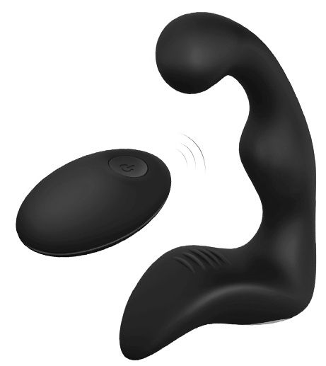 Черный вибромассажер простаты REMOTE BOOTY PLEASER - Dream Toys - в Элисте купить с доставкой