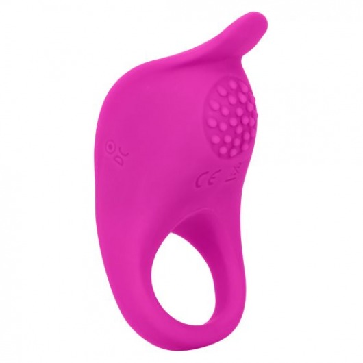 Ярко-розовое эрекционное виброкольцо Silicone Rechargeable Teasing Enhancer - California Exotic Novelties - в Элисте купить с доставкой