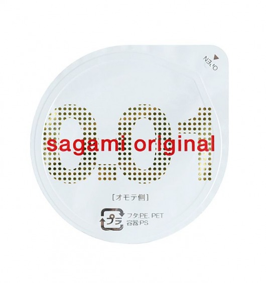 Супертонкий презерватив Sagami Original 0.01 - 1 шт. - Sagami - купить с доставкой в Элисте