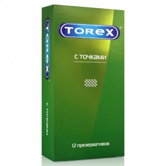 Текстурированные презервативы Torex  С точками  - 12 шт. - Torex - купить с доставкой в Элисте