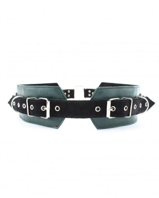 Изумрудный пояс Ladys Arsenal с колечками для крепления - БДСМ Арсенал - купить с доставкой в Элисте