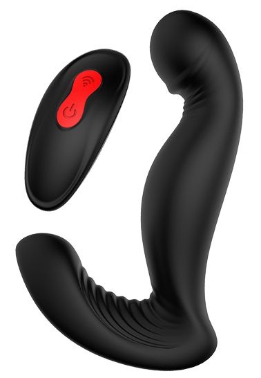 Черный вибромассажер простаты SWIRLING P-PLEASER - Dream Toys - в Элисте купить с доставкой