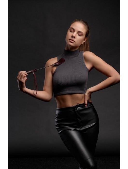 Бордовый стек Ladys Arsenal - 24 см. - БДСМ Арсенал - купить с доставкой в Элисте