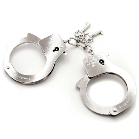 Металлические наручники Metal Handcuffs - Fifty Shades of Grey - купить с доставкой в Элисте