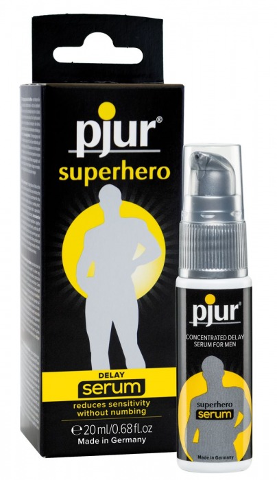 Сыворотка-пролонгатор pjur SUPERHERO Delay Serum - 20 мл. - Pjur - купить с доставкой в Элисте