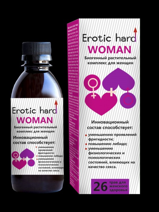 Женский биогенный концентрат для повышения либидо Erotic hard Woman - 250 мл. - Erotic Hard - купить с доставкой в Элисте