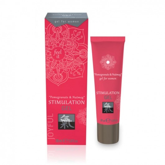 Возбуждающий интимный гель для двоих STIMULATION GEL Pomegranate   Nutmeg - 30 мл. - Shiatsu - купить с доставкой в Элисте