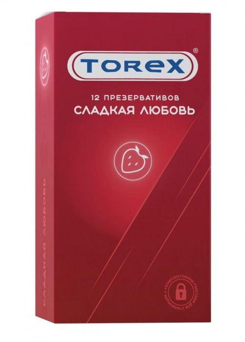 Презервативы Torex  Сладкая любовь  с ароматом клубники - 12 шт. - Torex - купить с доставкой в Элисте