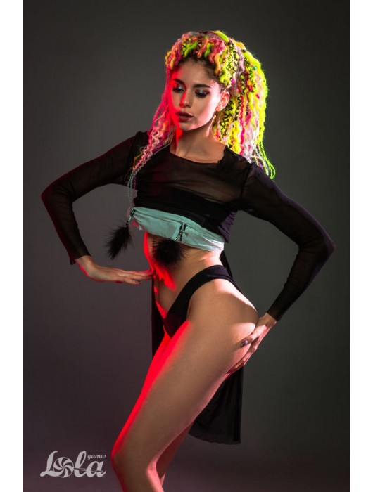 Зажимы на соски с черным пухом Euphoric - Lola Games - купить с доставкой в Элисте