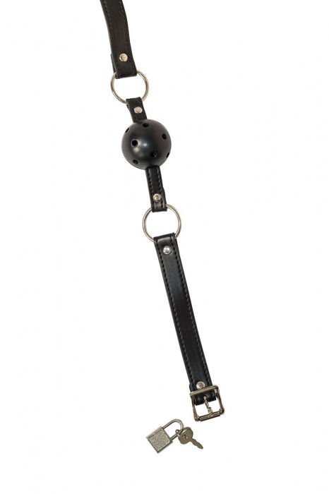 Черный кляп-шарик  Love Spell - Lola Games - купить с доставкой в Элисте